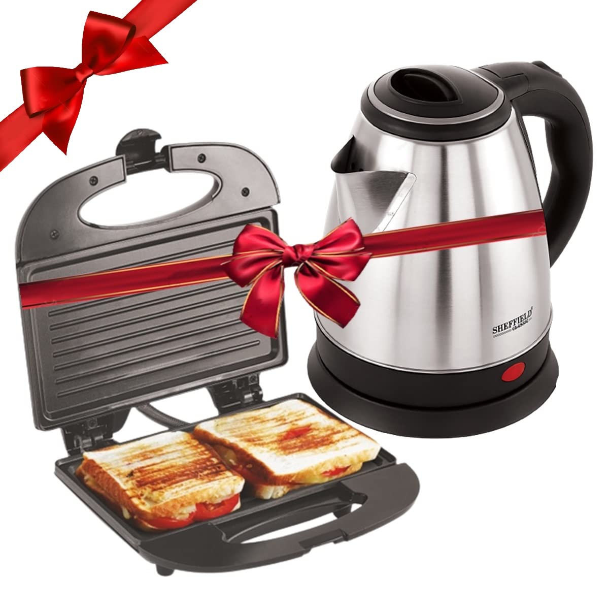 Sheffield Classic Combo Set of Electric Kettle (1.5 L) and Sandwich