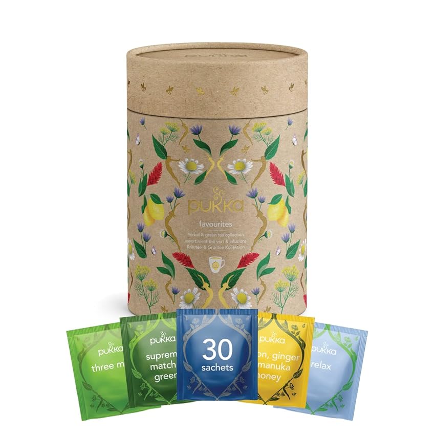 Immagine del prodotto Pukka Herbal Tea Favourites Collection Selezione di Tè e Tisane Biologici, Confezione da 30
