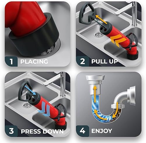 Miniatura 8 de Serpiente de drenaje 2.0 50 pies - con accesorio de taladro - Serpiente de plomería ideal para desbloquear fregadero y drenaje - Sinfín de drenaje