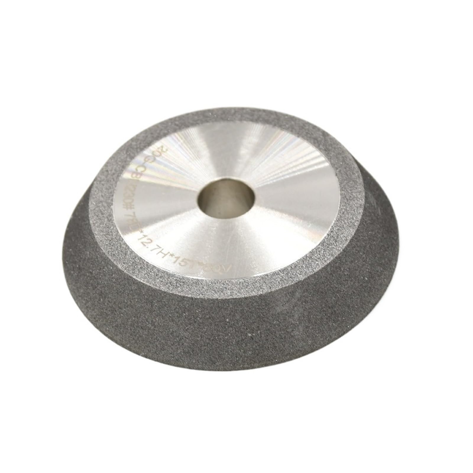 Muela abrasiva CBN de 3 pulgadas, mandril de 1/2'', 20G-CBN230 CBN for acero de alta velocidad, SDC for acero de tungsteno(X3-CBN230)