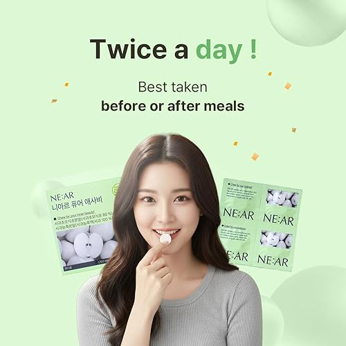 Miniatura 6 de NEAR Daily Balance ACV Masticables  1,530 mg de vinagre de sidra de manzana  10 ingredientes sinérgicos y 10% de acidez total  K-Chewables similares