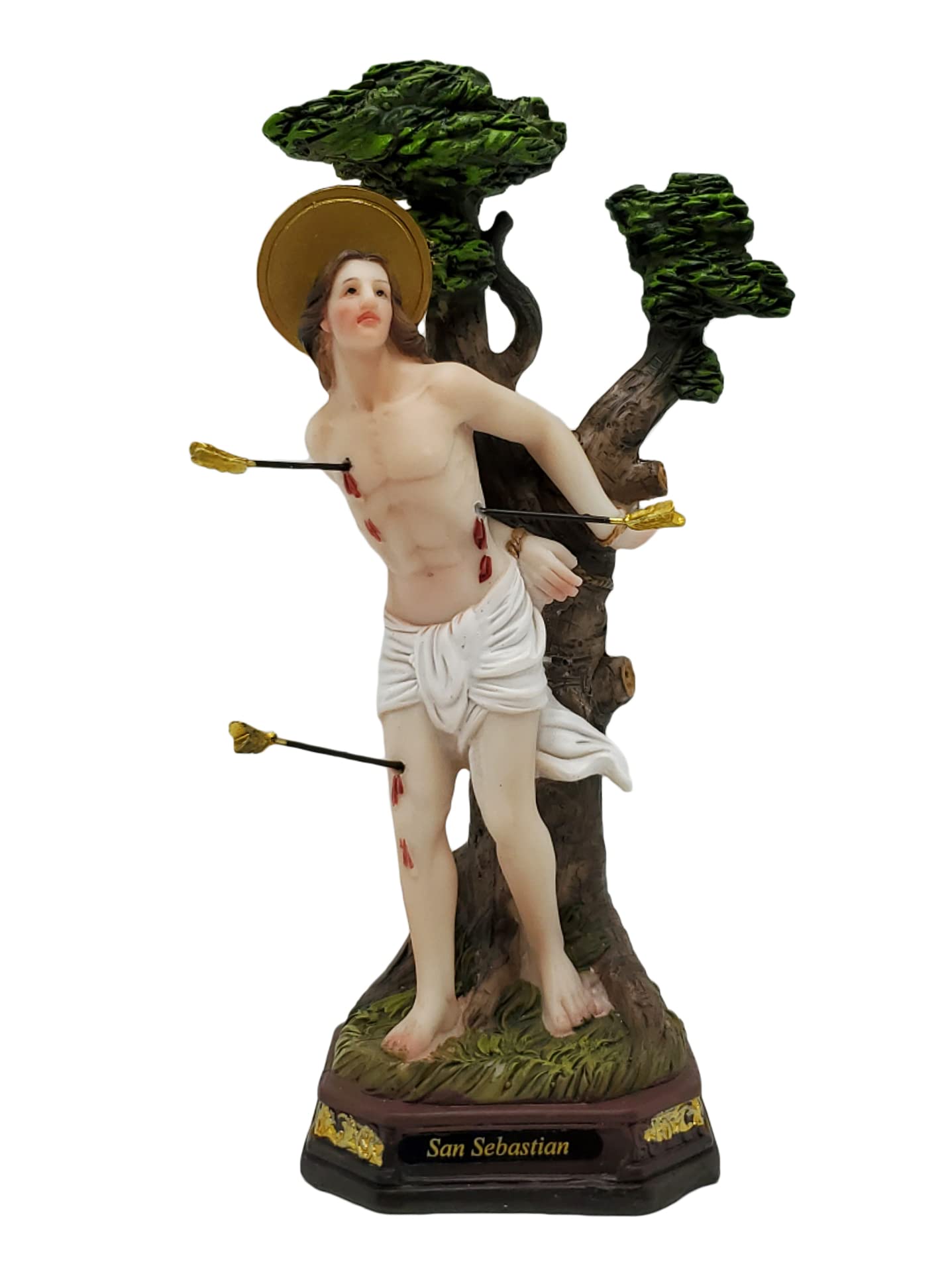 8" Inch Saint San Sebastian Imagen Estatua Statue Figure Religious Gift Home Decor