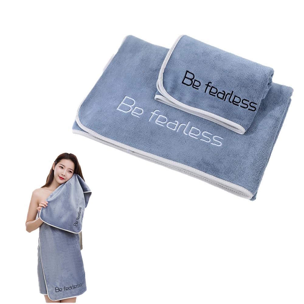Oaygat 2 Packs Towel Set Bath Sheet 70 * 140cm+35 * 75cm Gym Towel Super Absorbent Soft Super Absorbent Washcloths Large Jumbo Sheet Yoga Towels Sports Towel for Cardio Cycling Strength Training