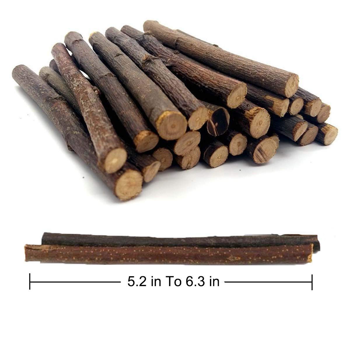 Apple Sticks 200g, Small Animals Molar Wood Chew Toys for Rabbits