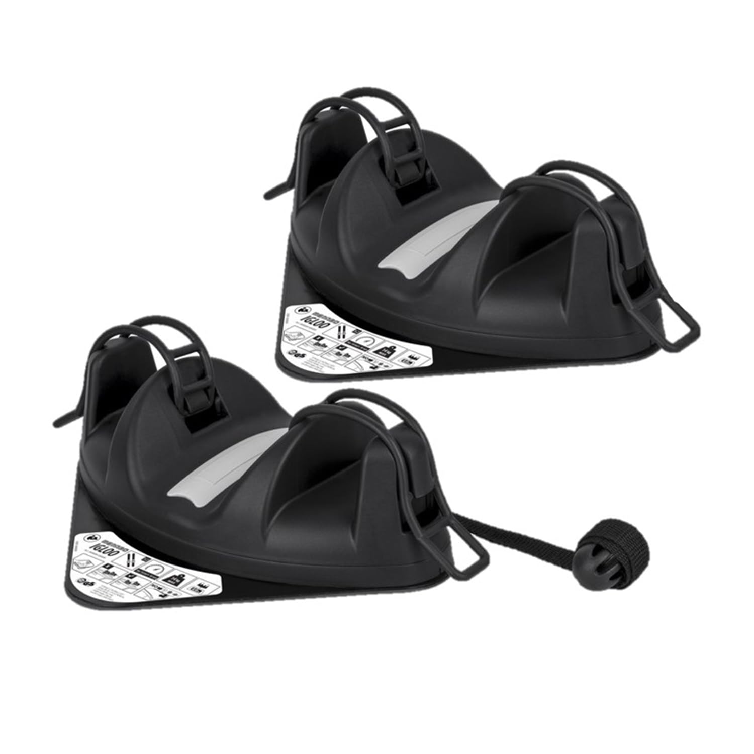 Menabo Skiträger Magnetischer Snowboard Dachträger Universal Abschließbar 2 TLG
