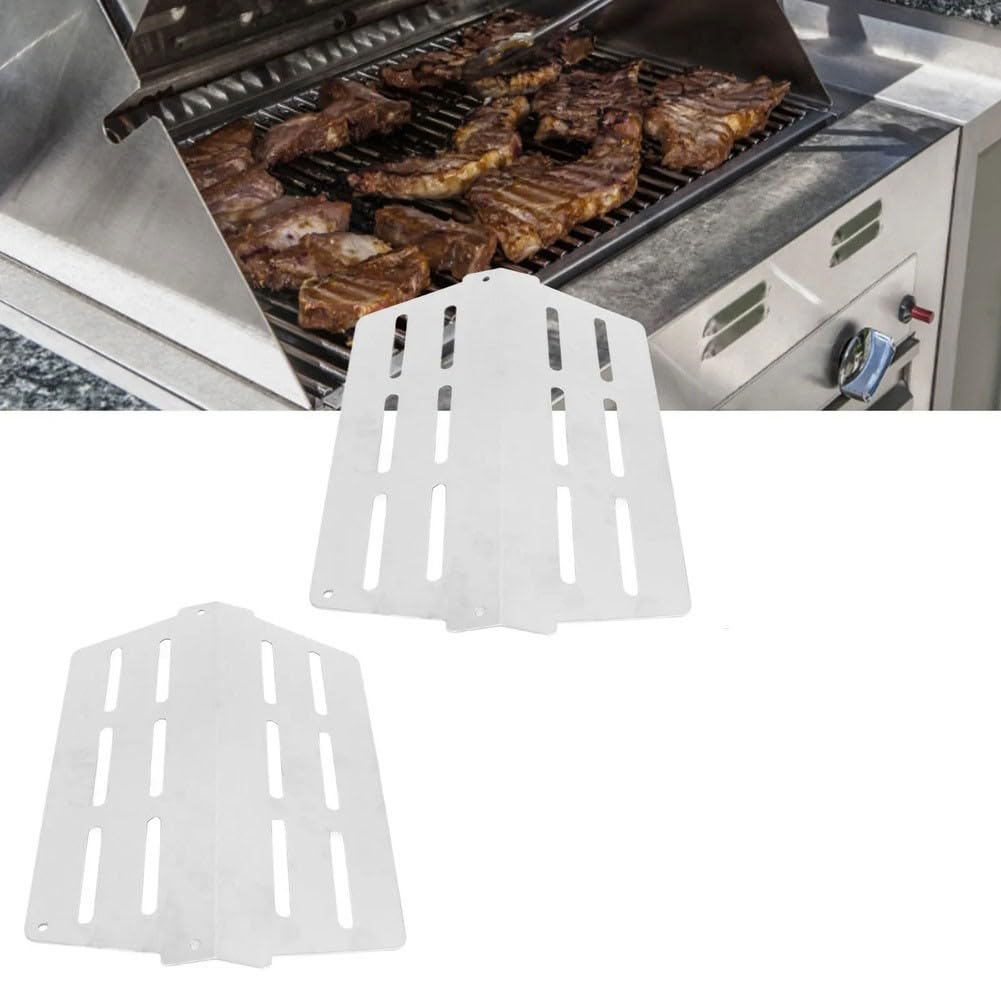2 deflettori di calore per Weber Genesis 300 Series, barre aromatizzanti in acciaio inox per griglie di ricambio 65505 7622