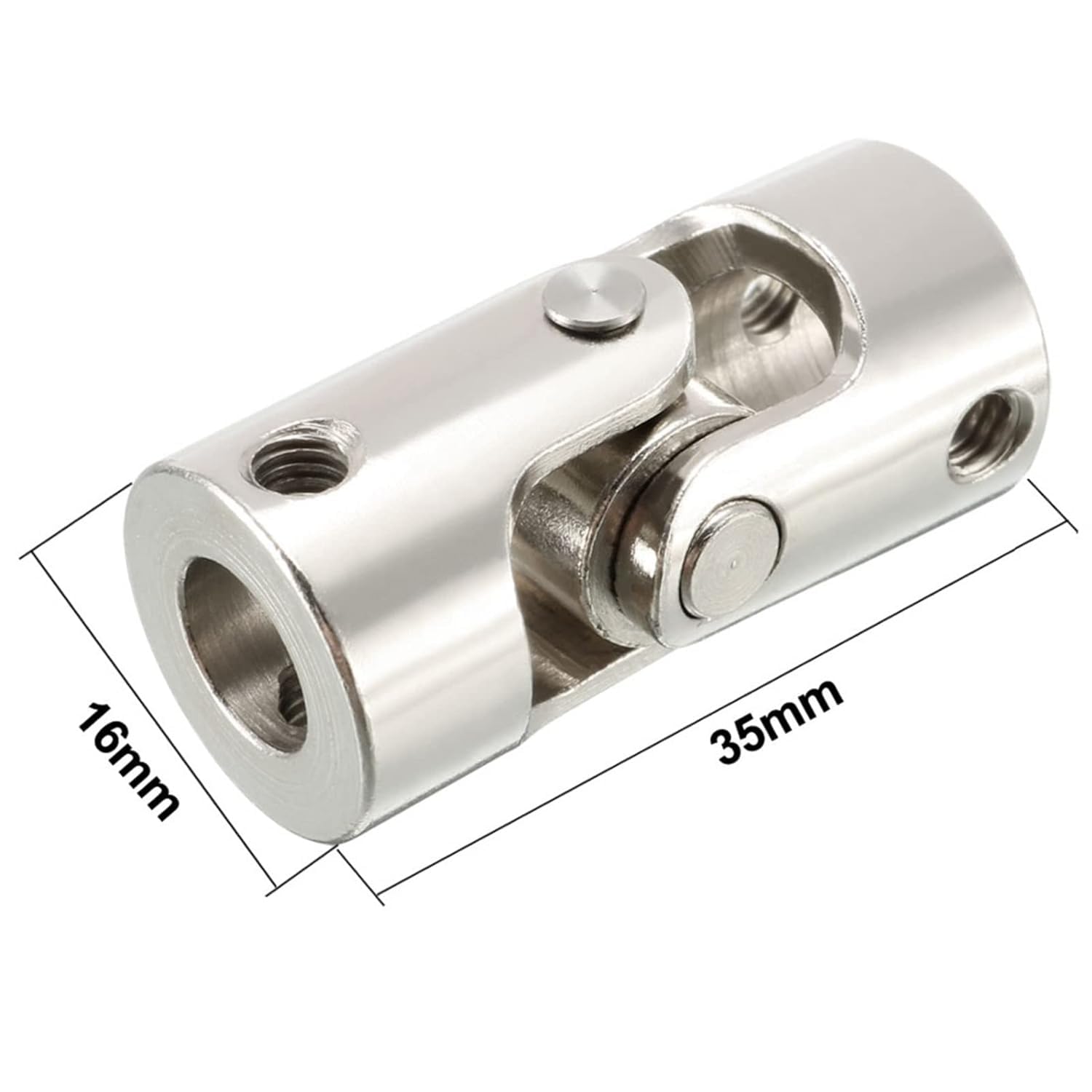 Accouplement Joint Universel Joint universel rotatif 2 pièces (8 mm à 8 mm)