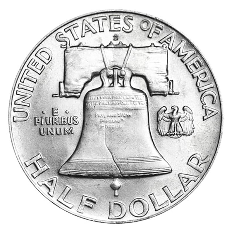 1951 D Franklin Half Dollar Brilliant Uncirculated BU UNC