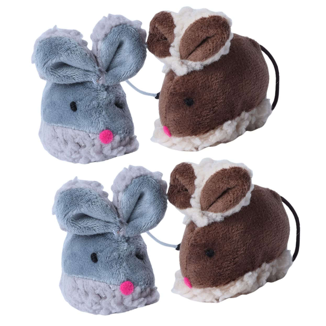 POPETPOP 16pièces Jouets pour Chats Forme De Souris Jouets Interactifs pour Chats Intérieur Stimule Instinct De Chasse Favorise Exercice Animaux De Compagnie