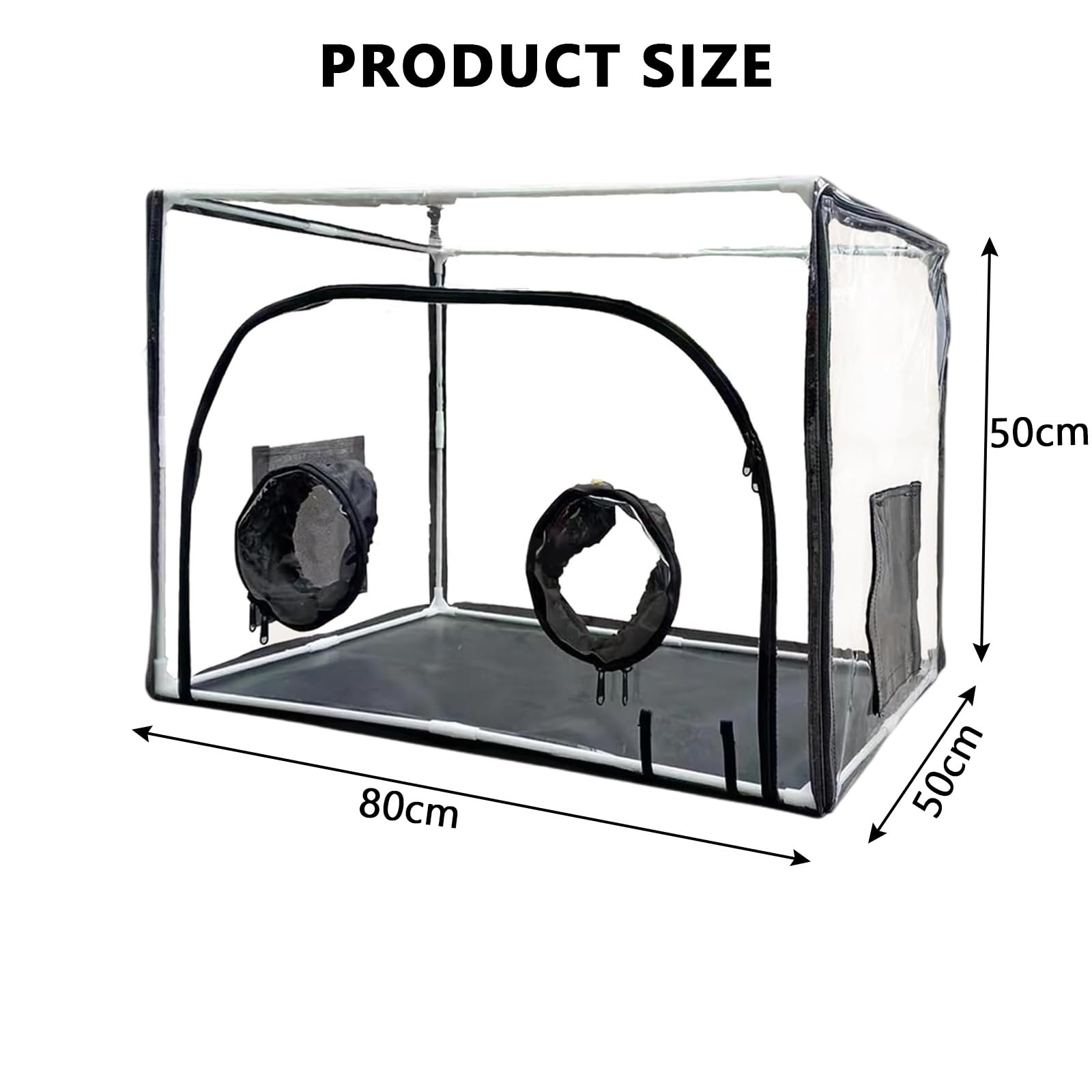 Still Air Box Mushroom Grow Kit PVC Pilz-Wachstums-Set mit 2 Arm Ports Faltbare Pilzzuchtzelt