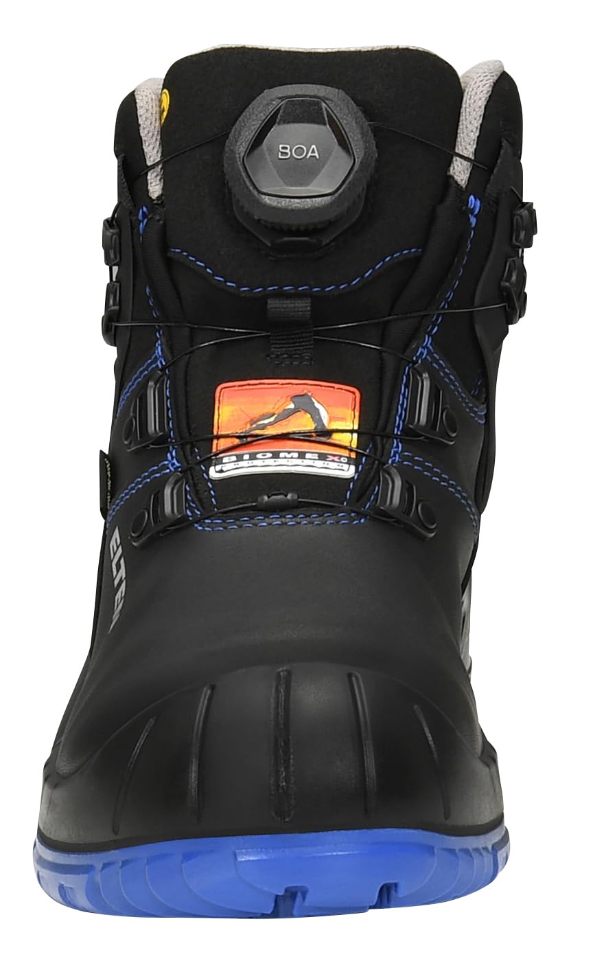 ELTEN RENZO Biomex GTX BOA blue Mid ESD S3 WR | Sicherheitsschuhe für Damen & Herren, GORE-TEX, Stahlkappe, leicht, atmungsaktiv