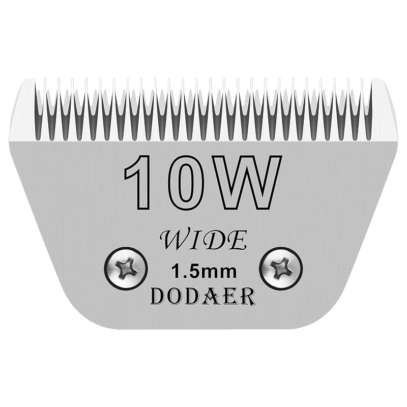 Lâmina de reposição para máquina de tosa 10W, 1,5 mm, compatível com Andis, Oster A5 e Wahl KM10 DODAER