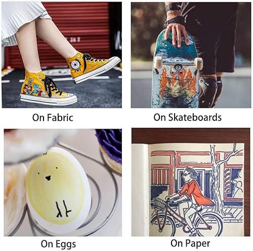 Shuttle Art Permanent Markers, 48 Colors Fine Point Permanent Marker Assorted Colors With Travel Case, Ideal For Adults Coloring Doodling On Plastic, Glass, Wood And Stone, Gift For Kids #TOP7