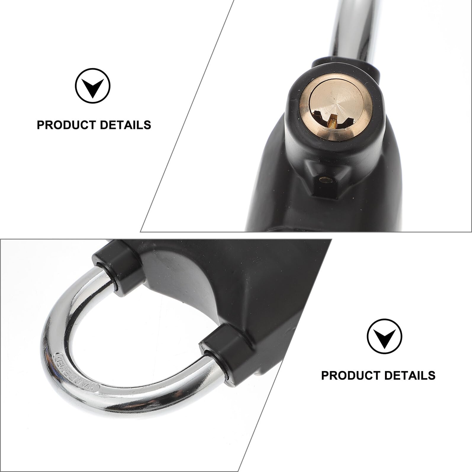 Alipis Lot de 2 Cadenas Antivol en U Alarme Sonore, Antivol de Vélo et Moto, Acier Renforcé, 6 Clés Incluses, Compact et Portable, Usage Extérieur et Sécurisation Garage, Porte, Fenêtre