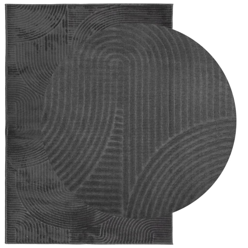 Tapis IZA Poils Courts Style scandinave Anthracite 160x230 cm,Maison & Jardin,Décorations,Tapis,6.65 kg-375430