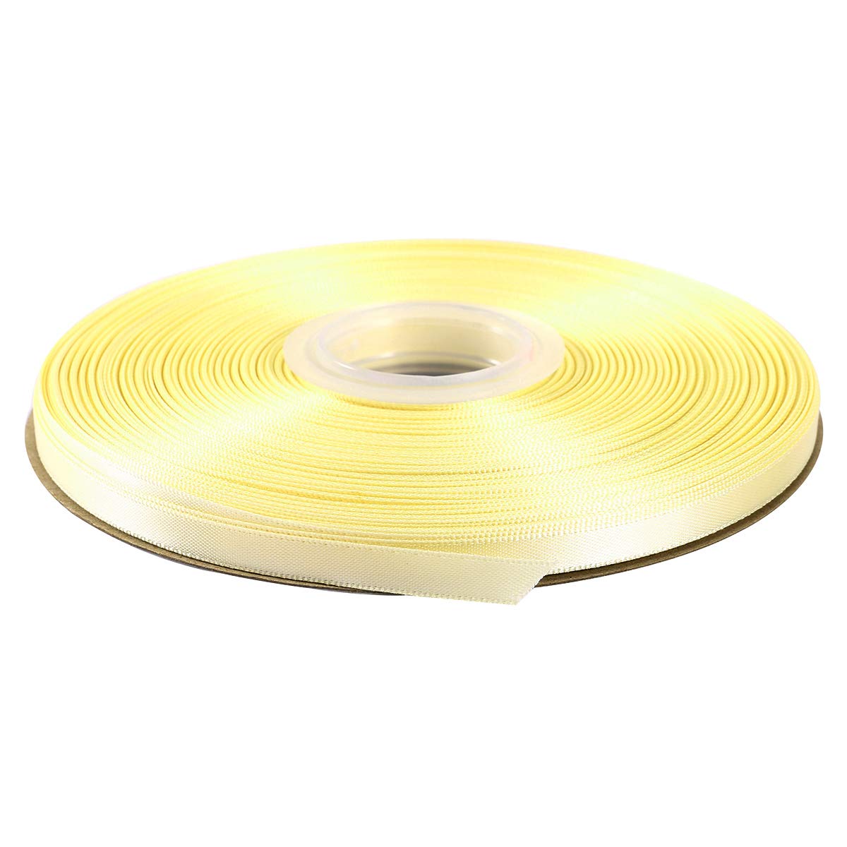 Itisparkle Ivory 6Mm Width (1/4") Double Faced Satin Ribbon 45 Meters (Full Reel) Crafts Gift Wrap Floristry - Ribbon