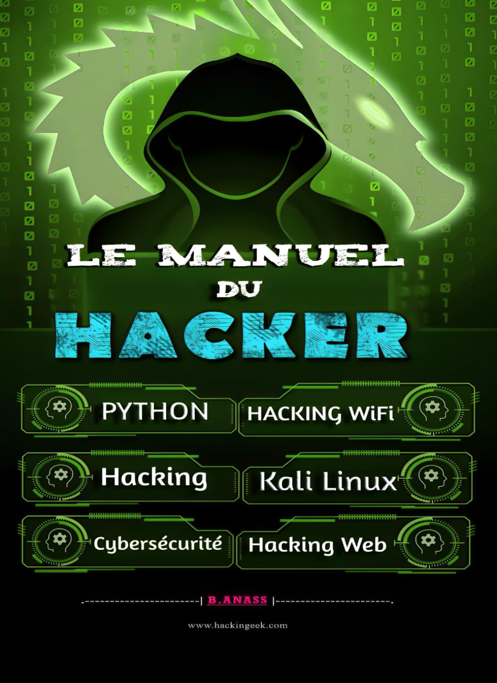 Le Manuel du Hacker: Apprendre le Hacking Facilement - Pack Du Hacker : Hacking pour Débutant, Dark Python, WiFi Hacking avec Kali Linux, Kali Linux ... WEB Hacking, Le secret De La Cybersécurité