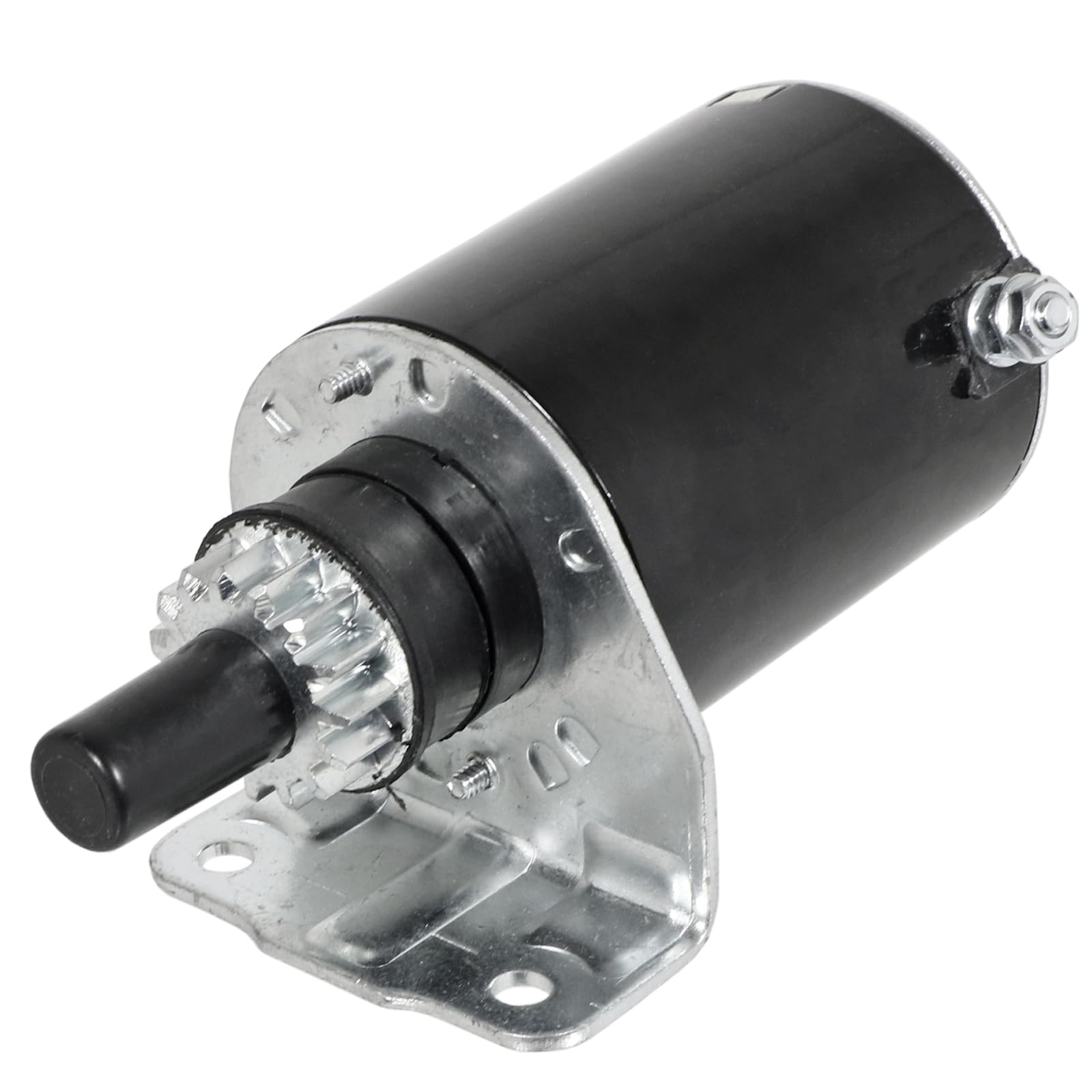 Spares2go Starter Motor for Briggs & Stratton 12.5HP to 18HP Lawnmower Engine (15 Teeth, Length: 180mm)