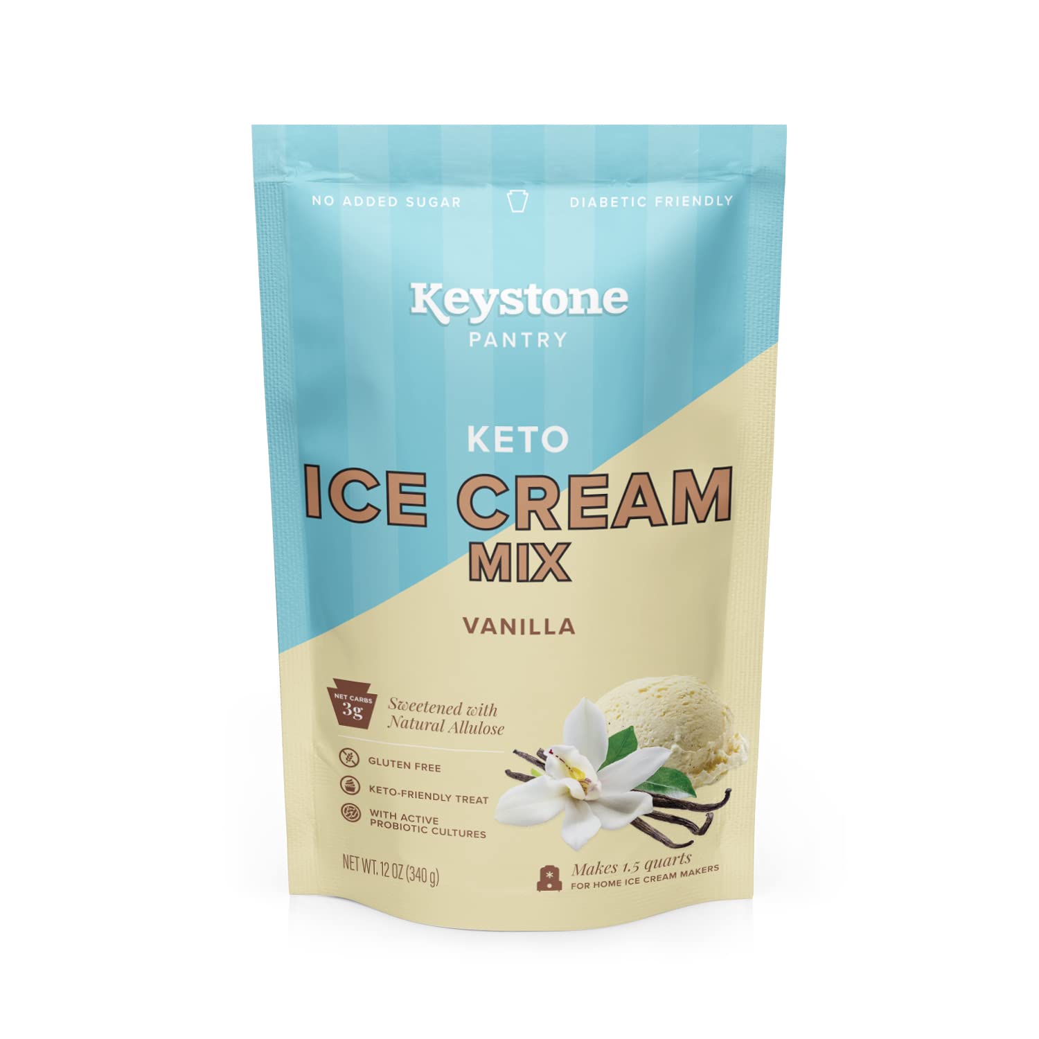 Keystone Pantry Keto Ice Cream Mix Vanilla 3g Net
