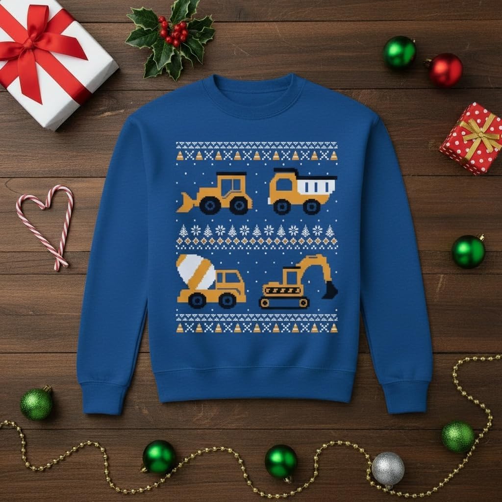 Tstars Dabbing Santa Kids Christmas Sweatshirt - Funny Ugly Holiday Sweater Style Pullover for Boys & Youth