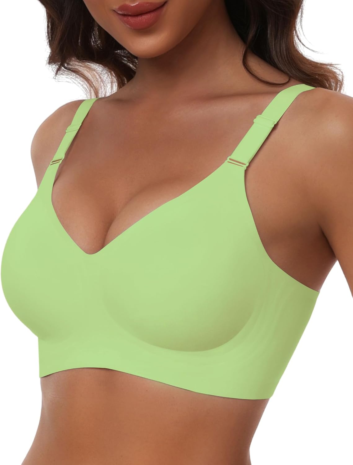 HORISUN Comfortable Seamless Full Coverage Bra for Women Wireless Bras with Soft Support Regular and Plus Size
