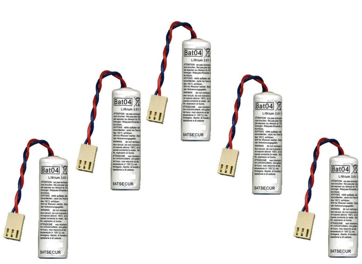 5 PEZZI BAT04 COMPATIBILE BATLI04