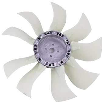 FridayParts 9 Blades Cooling Fan 47488898 Compatible for New Holland Loader C227 C232 L223 L225 Replacement