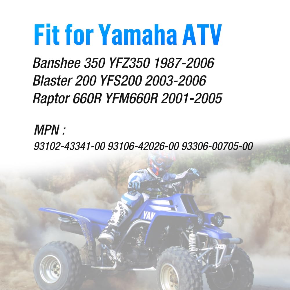 Mabutingti Plaquettes De Frein Avant Et Arrière Semi-Métalliques Pour Yamaha Raptor 660 350 125 Banshee 350 Warrior 350 Wolverine 350 Blaster 200