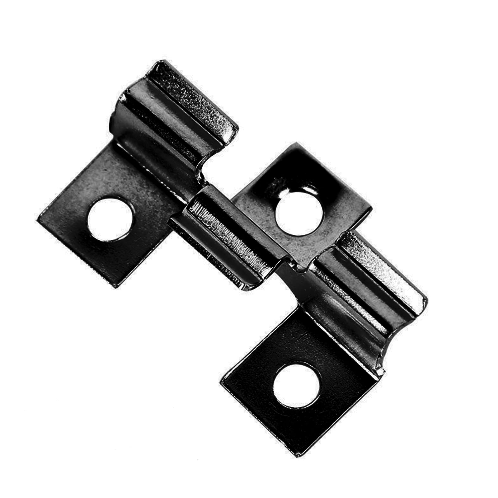100 sztuk klipsów WPC, 4-6 mm, ze stali nierdzewnej, do tarasów, ze stali nierdzewnej, czarne klipsy do desek WPC (6 mm)