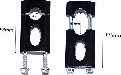 Miniatura 3 de Elevadores de manillar, 78" 22 mm abrazaderas de montaje elevadoras de repuesto para Coleman BT200X CT200U-EX MB200 50 70 125cc XRCRF Dirt Pit Bike