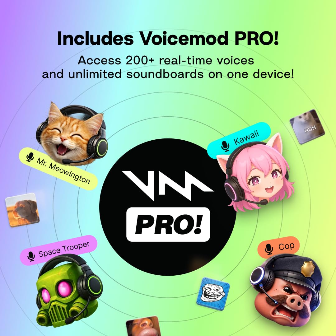 VMKey Voice ChangerSoundboard Compatible with PS5 Xbox MetaQuest Nintendo Switch Full PRO Access product thumbnail 4