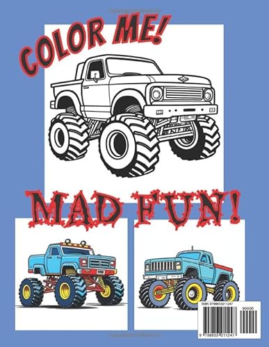 Monster Trucks Coloring Book: 25 Awesome Coloring Pages!