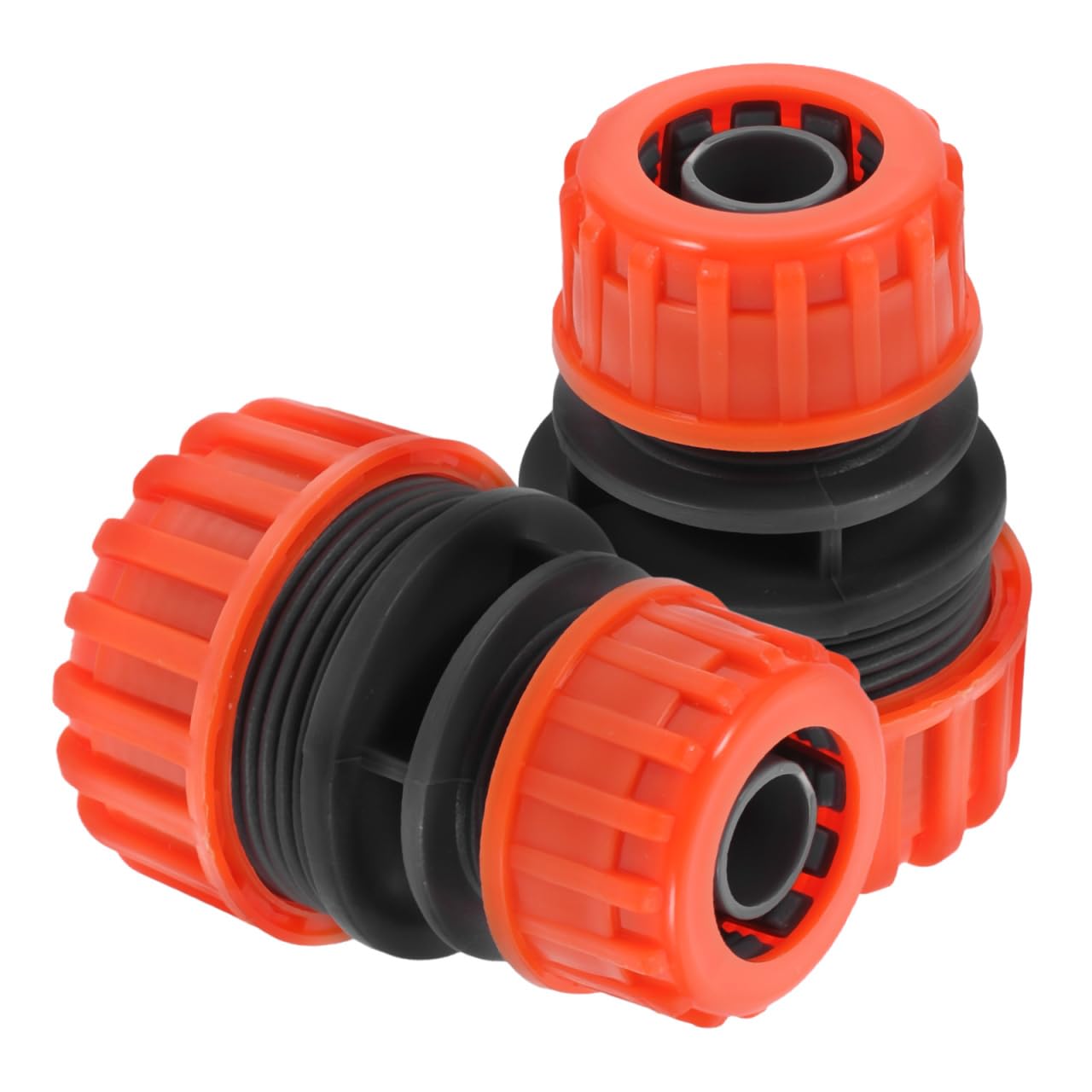 Yardwe Garden Hose Connector 2 Pcs, 1/2 to 3/4 Inch Pipe Repair Adapter, Plastic Joiner Mender for Garden Watering and Pipe Extension