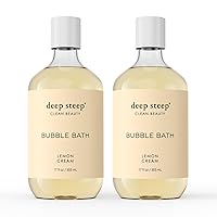 Vista 10 de Deep Steep Baño de burbujas, lima de coco, 17 onzas (paquete de 2) – Remojo calmante con manteca de karité, aceite de argán, aloe vera y aceite