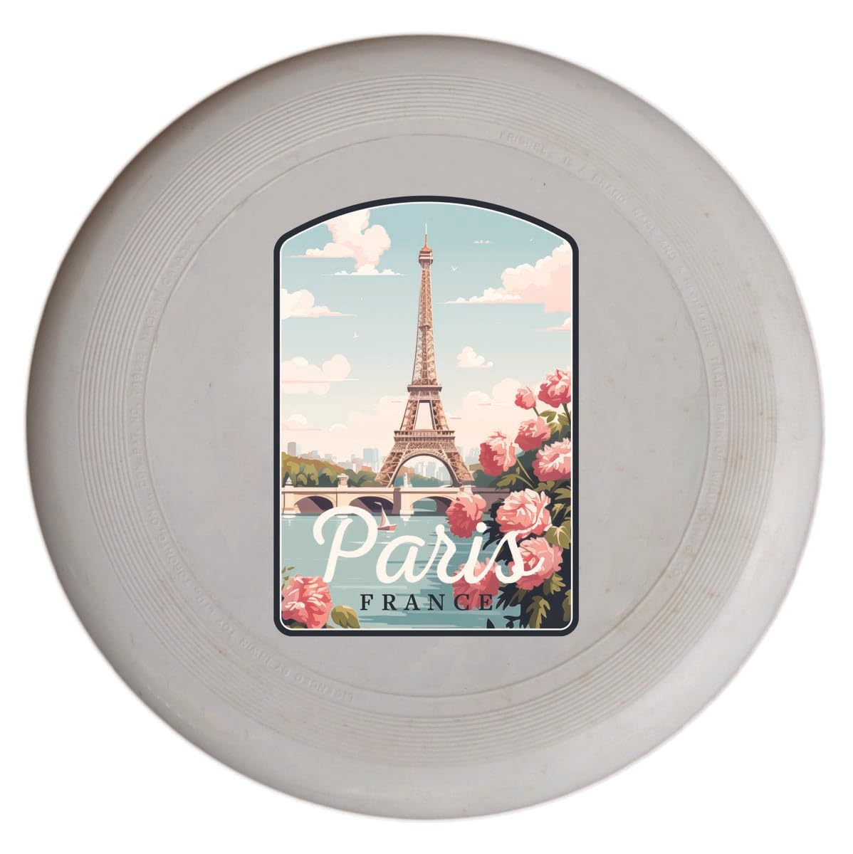 Paris France Design F Souvenir Flying Disc 2-Pack