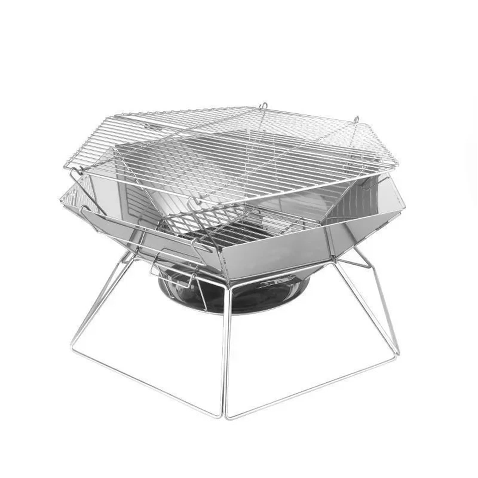 Braciere Da Campeggio Stufa Portatile Braciere Da Campeggio Pieghevole | Supporto for griglia for escursioni in cucina all'aperto(Color7)