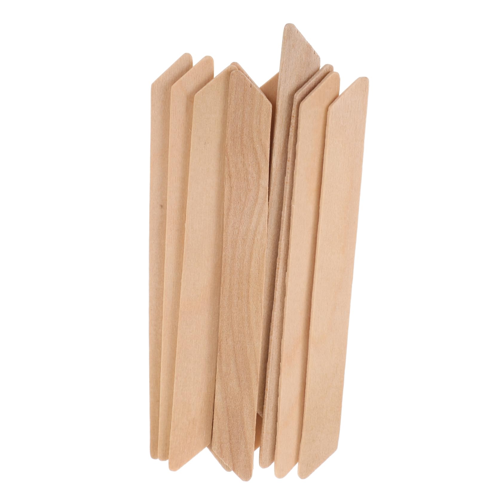 FOMIYES Hair Removal Sticks Set 10pcs Wooden Sticks Eyebrow Nose Lip Body Face Smooth Precise Applicators