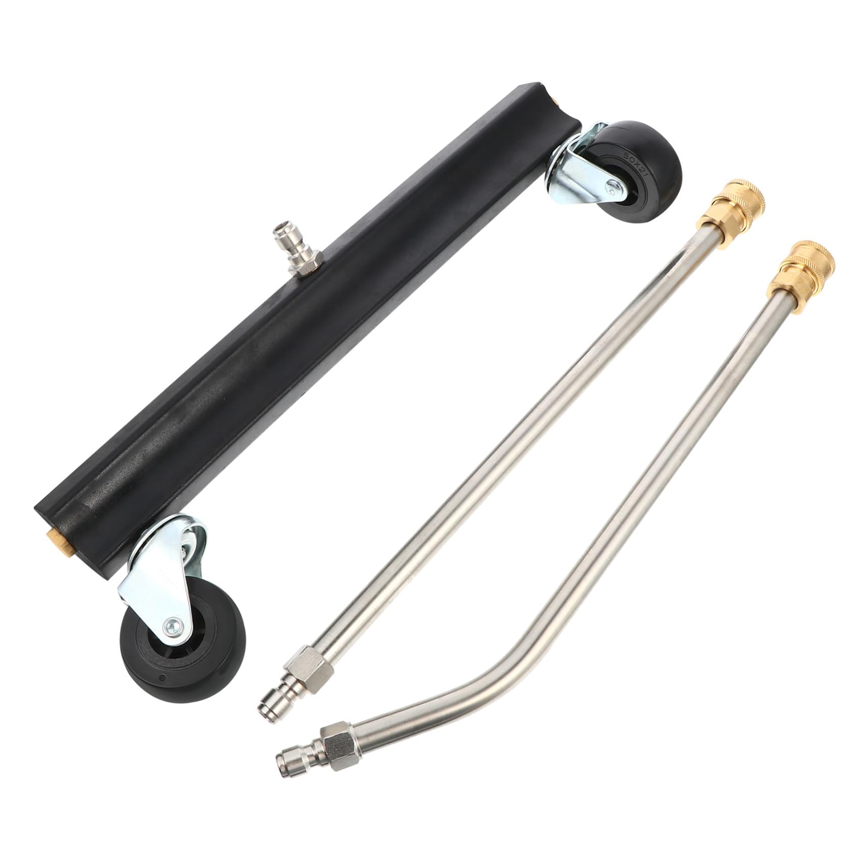SUPVOX Cepillo para Lavadora de Alta Presión con Rueda Giratoria y Varillas Extensibles Limpiador de Chasis de Coche para Uso Lavado Completo de Automóviles