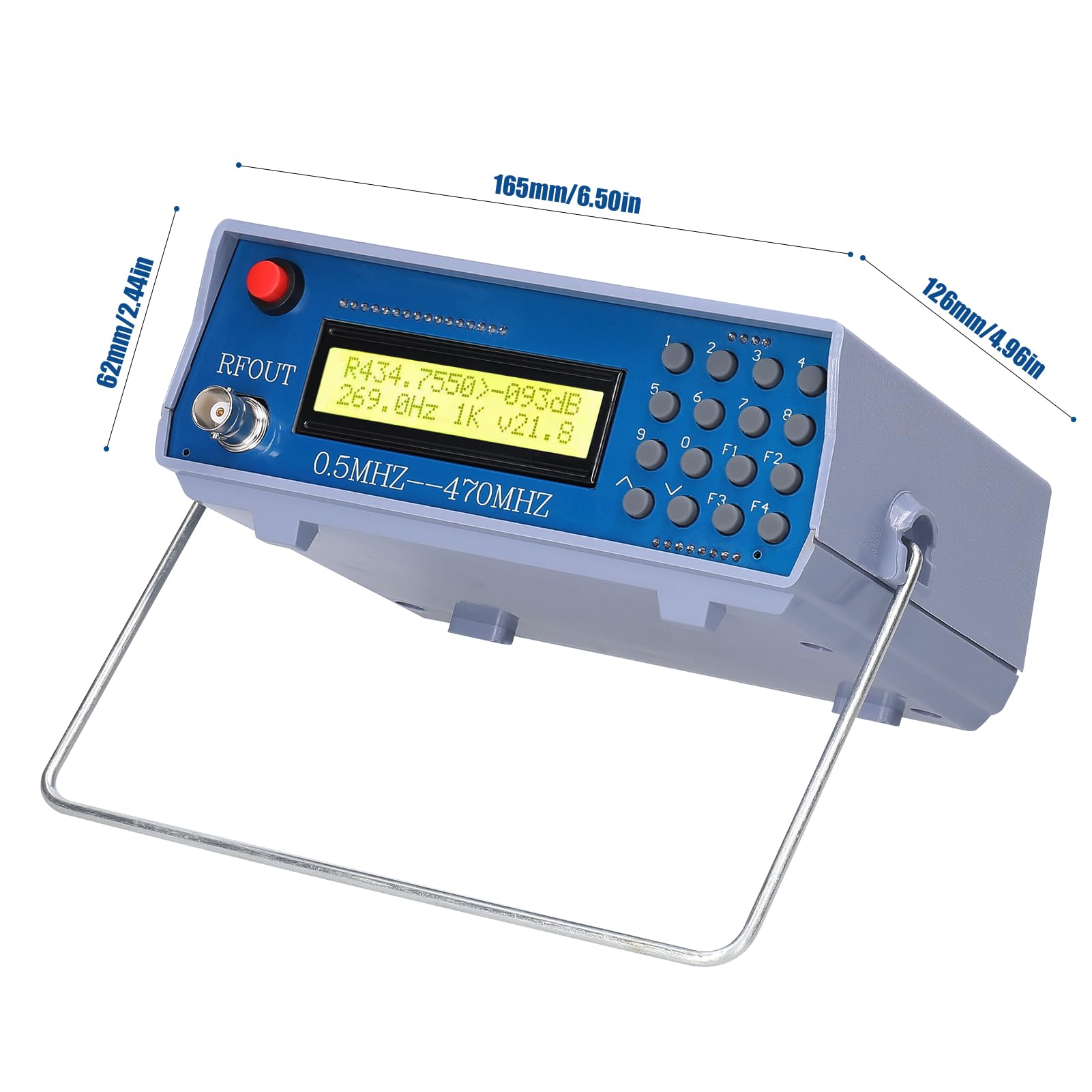 Generador de Señal Probador de Instrumentos Herramienta Modulación Frecuencia Precisión para Profesionales Modulador Tono Incorporado 800 Hz para Entusiastas la Comunicación por Radio