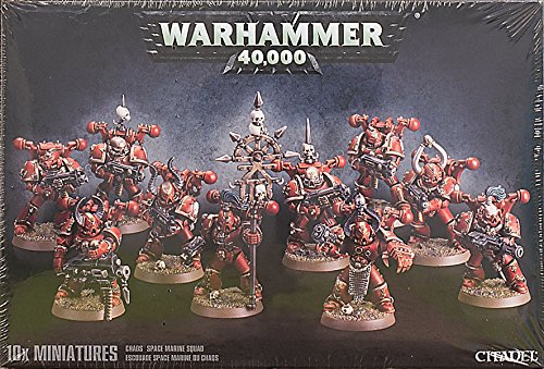 Games Workshop 99120102055 Chaos Space Marine Squad Tabletop and Miniature Gaming