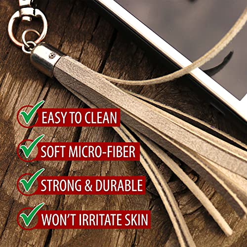 image for Mandala Crafts 50 Yards 5mm Tan Faux Suede Cord - Flat Vegan Leather C