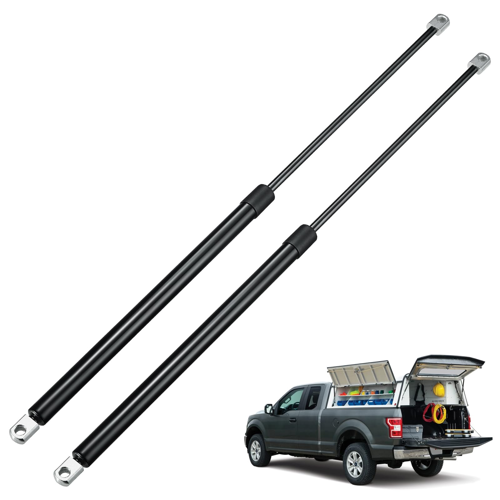BDFHYK PM3990 28inch 150lbs (668N) Gas Shocks Struts Lift Support for Camper Awning, Floor Hatch, Trap Door, Outdoor Well Pit?Dometic Awning?Heavy Truck Cap?Heavy Basement Door etc, Set of 2