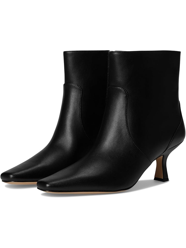 Black COACH Sculpted C Kitten Heel Bootie