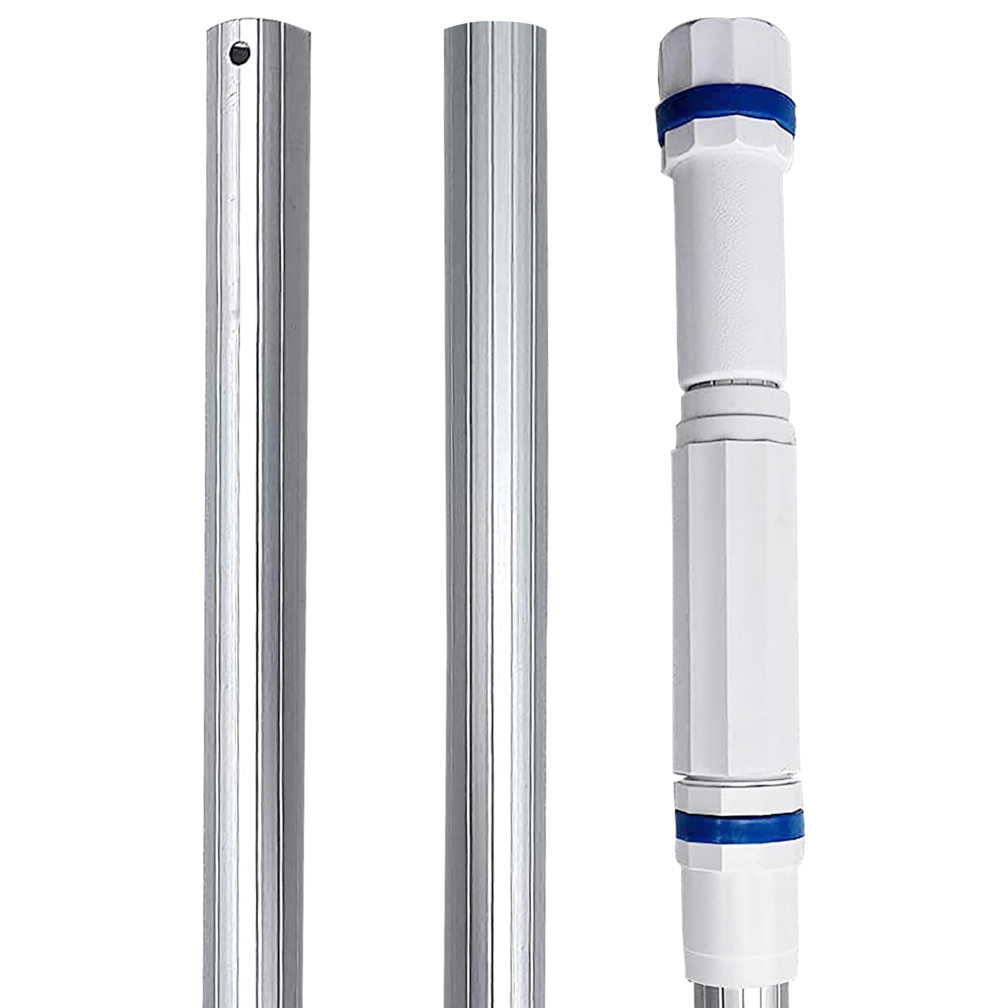 POOLTOOL 16 Feet Swimming Pool Telescopic Rod, 2 Piece Anodized Adjustable Expandable Step-Up Swimming Pool Aluminium Pole, 4.8 MTR Swimming Pool Telescopic Pipe (B0CYX895T2) Amazon Price History, Amazon Price Tracker