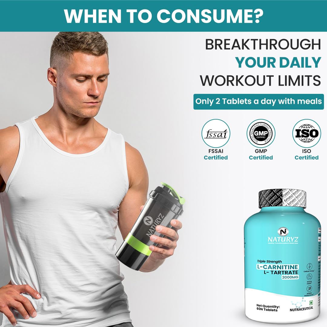 Buy Now Naturyz Triple Strength L-Carnitine L-Tartrate 2000Mg Conver... 7 Buy Now Naturyz Triple Strength L-Carnitine L-Tartrate 2000Mg Conver...
