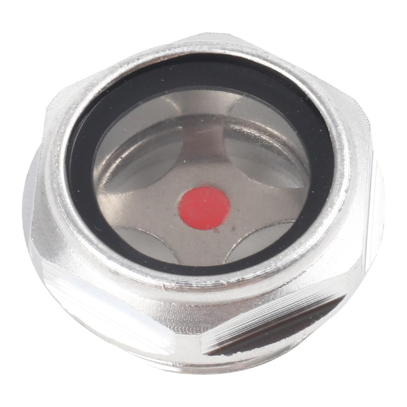 Air Compressor Oil Sight Glass Hex Head G1/2 Male Threaded Liquid Oil Level Gauge Indicator Window Sealing O-ring
