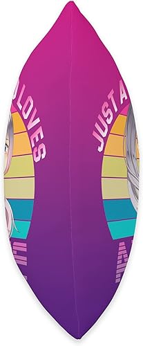 Miniatura 2 de Japanese Manga Anime Otaku Love Stuff Just A Girl Who Loves Anime - Almohada japonesa con diseño de flor de lirio, 16.0 x 16.0 in, multicolor