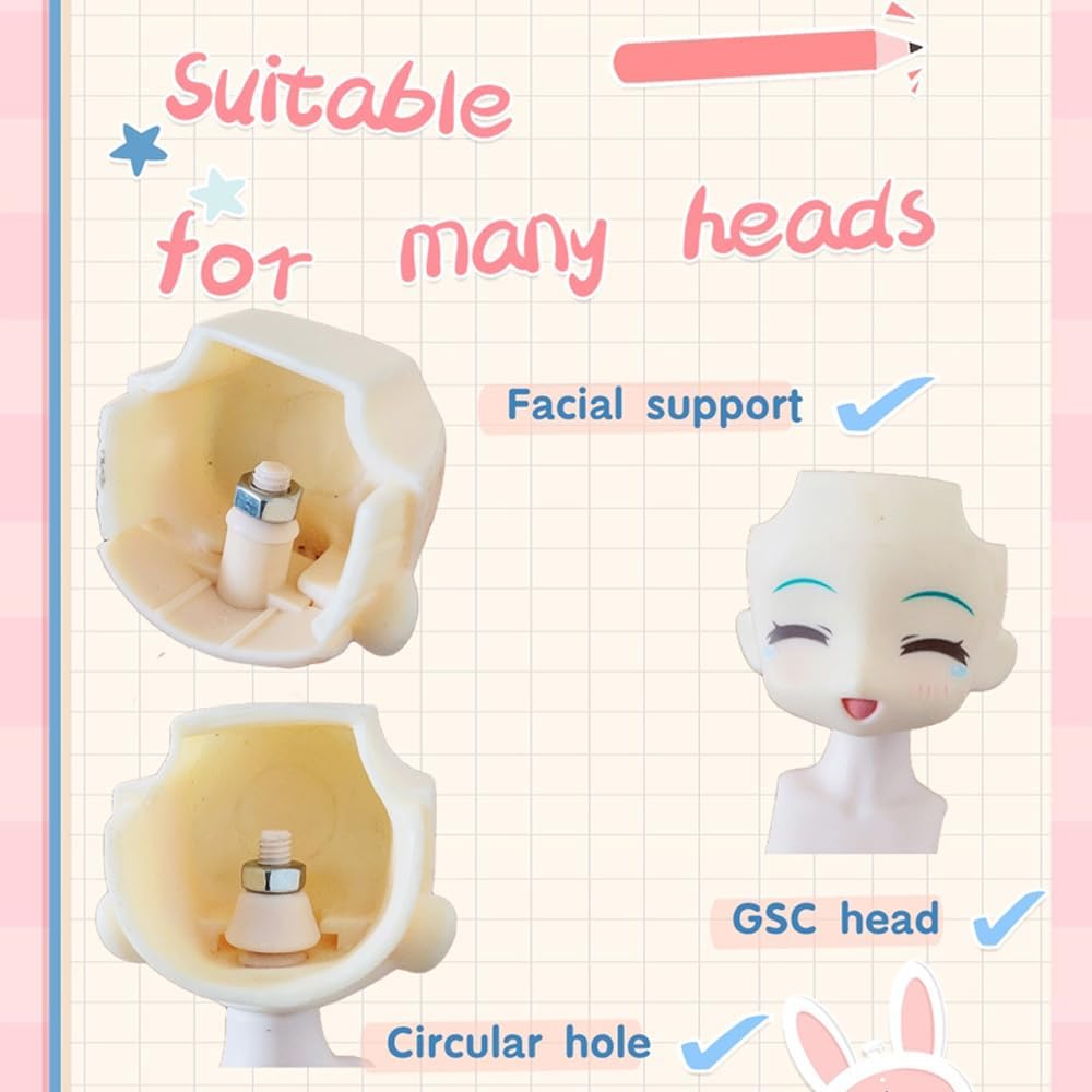 Big 1/8 Scale BJD Doll Body 16cm (6.3 inch) Height Action Figure Body Doll Model, White Skin Color,1/8 BJD Doll Accessories