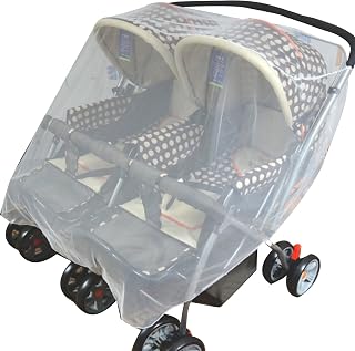 Mosquito Net Insect Netting for Double Stroller UG Net for Pushchair Pram assinets Sun-Shade Cover Travel Gear Color A