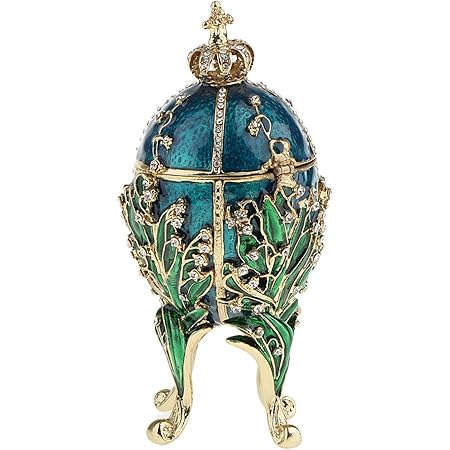 Amazon Co Jp インペリアル イースターエッグデザイン ジュエリーボックス ロマノフ王朝 秘宝 卒業 入学 可愛い 誕生日 プレゼント ホーム キッチン